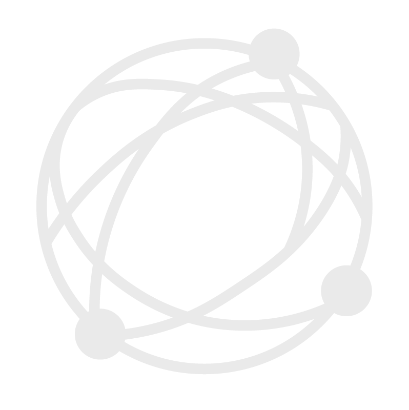 Globe logo with 3 points
